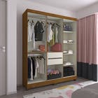 Guarda Roupa Gênova 6 Portas Freijó Areia Luciane 205x166,8x46,5cm