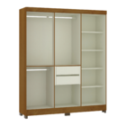 Guarda Roupa Gênova 6 Portas Freijó Areia Luciane 205x166,8x46,5cm