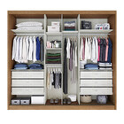 Guarda-roupa Geom Plus 2 Portas De Correr Com 6 Gavetas Novo