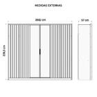 Guarda Roupa Grande 6 Portas 2 Espelhos Marrom Braga