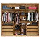 Guarda Roupa Grande 6 Portas 2 Espelhos Marrom Braga