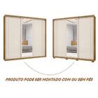 Guarda Roupa Grande Com Espelho Freijó Off White Gildor Shop