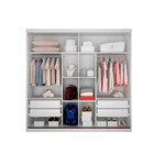 Guarda Roupa Grécia 2 Portas 4 Gavetas Com Espelho Clic Móveis