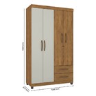 Guarda Roupa Grécia 4 Portas E 2 Gavetas Com Chave L01 - Amar