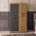 Guarda Roupa Grécia 4 Portas E 2 Gavetas Com Chave L01 - Amar