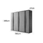 Guarda Roupa Grecia Casal 6 Portas 2 Gavetas Rufato Cor Natur