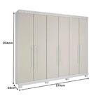 Guarda Roupa Guarapari Plus Com 6 Portas E 7 Gavetas Móveis R