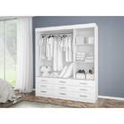 Guarda-roupa Hamburgo 3 Portas 9 Gavetas Com Espelho - Polima