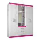 Guarda Roupa Havana Star 5.3 Com Espelho - 4 Portas, 3 Gaveta