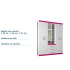 Guarda Roupa Havana Star 5.3 Com Espelho - 4 Portas, 3 Gaveta