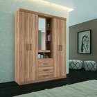 Guarda Roupa Havana Star 5.3 Com Espelho - 4 Portas, 3 Gaveta