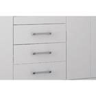 Guarda Roupa Havana Star C/5 Portas Pés E Espelho Castanho