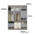 Guarda Roupa Havana Star C/6 Portas E Espelho Castanho