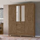 Guarda Roupa Hefesto 6 Portas Castanho Wood Tana Decor