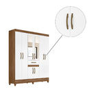Guarda Roupa Hefesto 8 Portas Naturale Branco Tana Decor