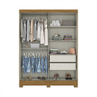 Guarda Roupa Henn Briz B56 2 Portas 2 Gavetas C/espelho Flex