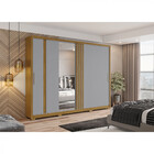 Guarda Roupa Henn Caribe 2 Portas C/espelho 6 Gavetas Flex