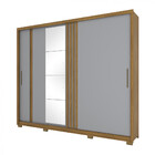 Guarda Roupa Henn Caribe 2 Portas C/espelho 6 Gavetas Flex