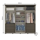 Guarda-roupa Henn Libano Com Espelho 6 Portas