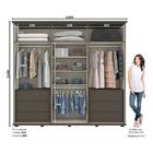 Guarda-roupa Henn Libano Com Espelho 6 Portas