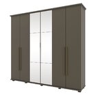 Guarda-roupa Henn Libano Com Espelho 6 Portas