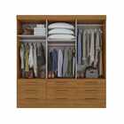 Guarda Roupa Hércules 3 Portas Com 1 Espelho 9 Gavetas Lopas