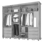 Guarda-roupa Holanda Ii 2 Portas Espelho Noce - Rv Móveis