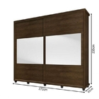 Guarda-roupa Holanda Ii 2 Portas Espelho Noce - Rv Móveis