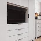 Guarda Roupa Home Office Com 4 Portas 3 Gavetas E Escrivaninh