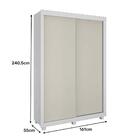 Guarda Roupa Honduras Plus Com  02 Portas Deslizante 3 Gaveta