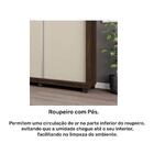 Guarda Roupa Honduras Plus Com  02 Portas Deslizante Com Espe