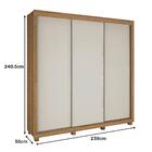 Guarda Roupa Honduras Plus Com  03 Portas Deslizante 5 Gaveta