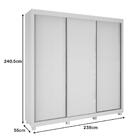 Guarda Roupa Honduras Plus Com  03 Portas Deslizante 5 Gaveta