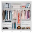 Guarda Roupa Honduras Plus Com  03 Portas Deslizante 5 Gaveta