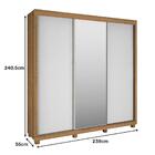 Guarda Roupa Honduras Plus Com  03 Portas Deslizante Com Espe