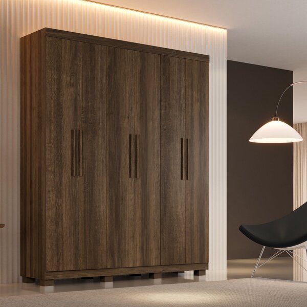 Guarda-roupa Ibiza 6 Portas 2 Gavetas Imbuia
