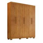 Guarda-roupa Ibiza 6 Portas 4 Gavetas Cinamomo