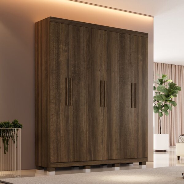 Guarda-roupa Ibiza 6 Portas 4 Gavetas Imbuia