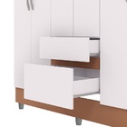 Guarda Roupa Ideal 6 Portas Plus Branco/camarim – Vila Rica