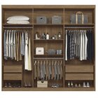 Guarda-roupa Imaginare New 06 Portas Com Espelho Jatobá