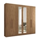 Guarda-roupa Imaginare New 06 Portas Com Espelho Jatobá