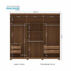 Guarda-roupa Imaginare New 06 Portas Com Pés Jatobá