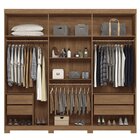 Guarda-roupa Imaginare New 06 Portas Com Pés Jatobá