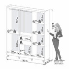 Guarda Roupa Imop 8 Portas Master Com Pés