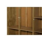 Guarda-roupa Imperatriz 5 Portas Castanho Com Espelho Castanho