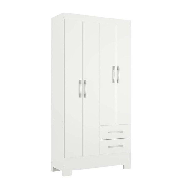 Guarda Roupa Imperatriz Em Mdp Com 4 Portas E 2 Gavetas Rodial