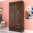 Guarda Roupa Imperatriz Em Mdp Com 4 Portas E 2 Gavetas Rodial