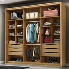 Guarda-roupa Imperium 100% Mdf2 Portas Freijó/titanio