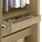 Guarda Roupa Indico 3 Portas 6 Gavetas Yescasa Freijo / Preto