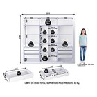 Guarda Roupa Indico 3 Portas 6 Gavetas Yescasa Freijo / Preto